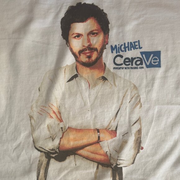 Official LIMITED RELEASE L’Oréal MICHAEL CERA (CERAVE) T-Shirt - Picture 1 of 6